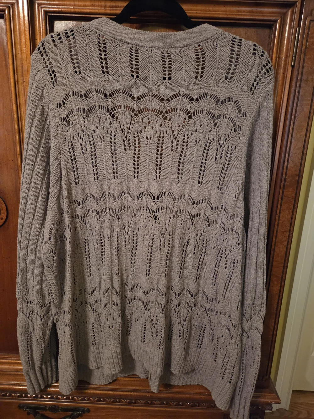 Torrid Open Stitch Pointelle Knit Button Front Cardigan Size 3 (22/24)